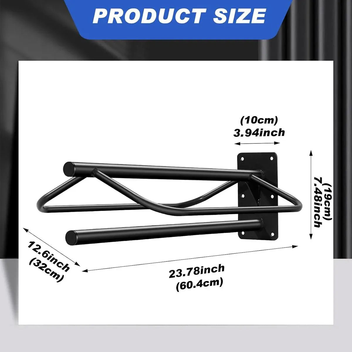 Wall Mounted Saddle Rack Hanging Harness Saddle Holder Equestrian Storage Stand V528-SADDLE-RACK-629255