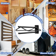 Wall Mounted Saddle Rack Hanging Harness Saddle Holder Equestrian Storage Stand V528-SADDLE-RACK-629255