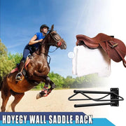 Wall Mounted Saddle Rack Hanging Harness Saddle Holder Equestrian Storage Stand V528-SADDLE-RACK-629255