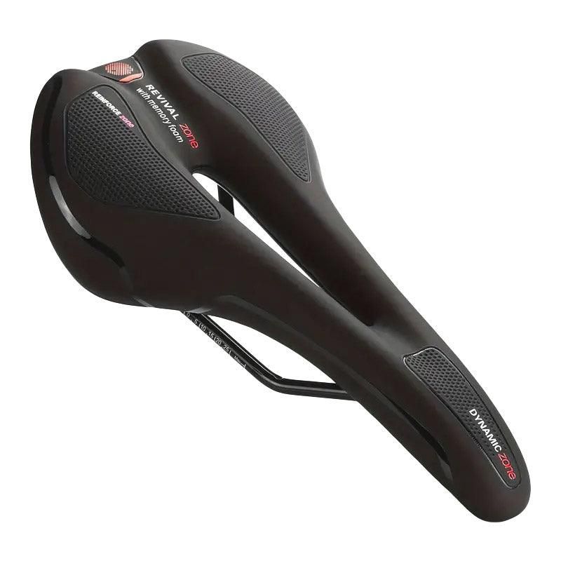 MTB Saddle Hollow Comfort Bicycle Seat Universal Cushion Soft Riding Saddle - Red V528-SADDLE-RED-988859