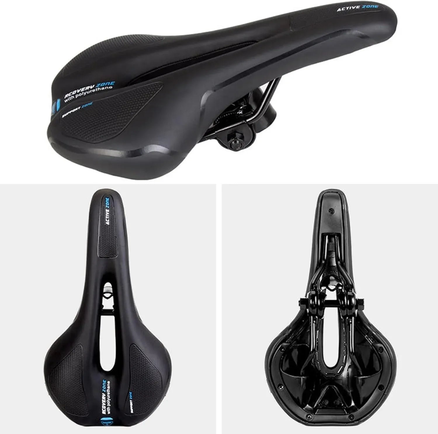 MTB Saddle Hollow Comfort Bicycle Seat Universal Cushion Soft Riding Saddle - Red V528-SADDLE-RED-988859