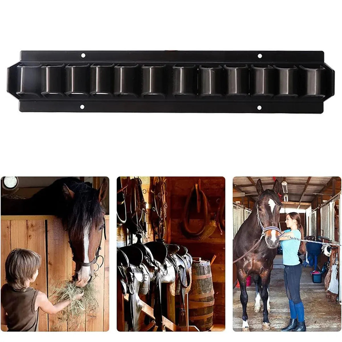 Long Whip Tool Storage Rack Horse Gear and Whip Rack Wall Mount Organizer V528-SADDLERY-RACK-770887