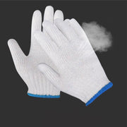 White Cotton Work Gloves Knitted Heavy Duty for Gardening or Warehouse Use - 5Pairs V528-SAFETYGLOVES-5PCS-507019