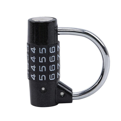 4 Digit Combination Padlock Wide Shackle Password Lock for Locker or Luggage - Blue V528-SAFETYLOCK-BLUE-677215