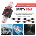 20-150Amp Circuit Breaker Dual Battery Ip67 Waterproof Fuse Manual Reset 12V 24V - 30AMP V528-SAFETYSEAT-30A-51551