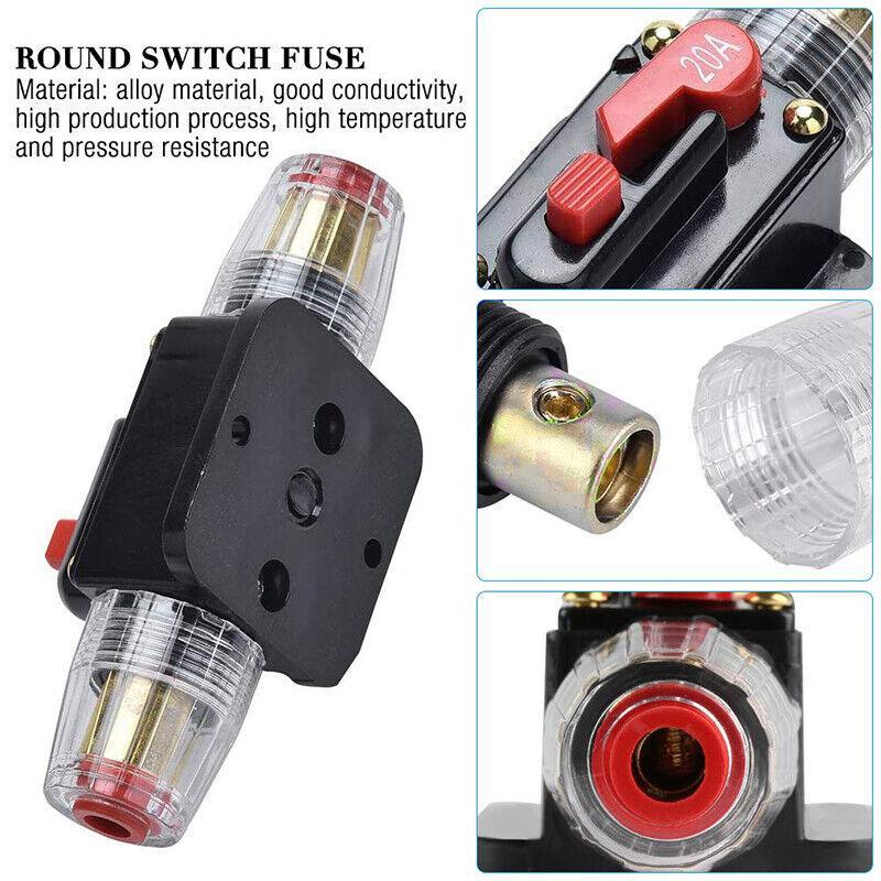 20-150Amp Circuit Breaker Dual Battery Ip67 Waterproof Fuse Manual Reset 12V 24V - 30AMP V528-SAFETYSEAT-30A-51551