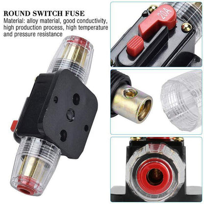 20-150Amp Circuit Breaker Dual Battery Ip67 Waterproof Fuse Manual Reset 12V 24V - 30AMP V528-SAFETYSEAT-30A-51551