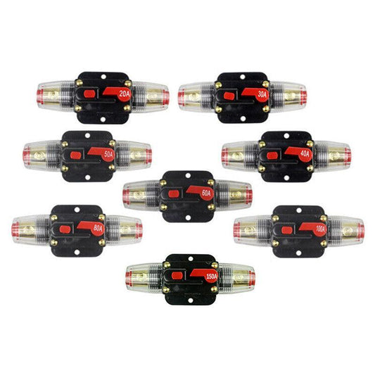 20-150Amp Circuit Breaker Dual Battery Ip67 Waterproof Fuse Manual Reset 12V 24V - 40AMP V528-SAFETYSEAT-40A-97470