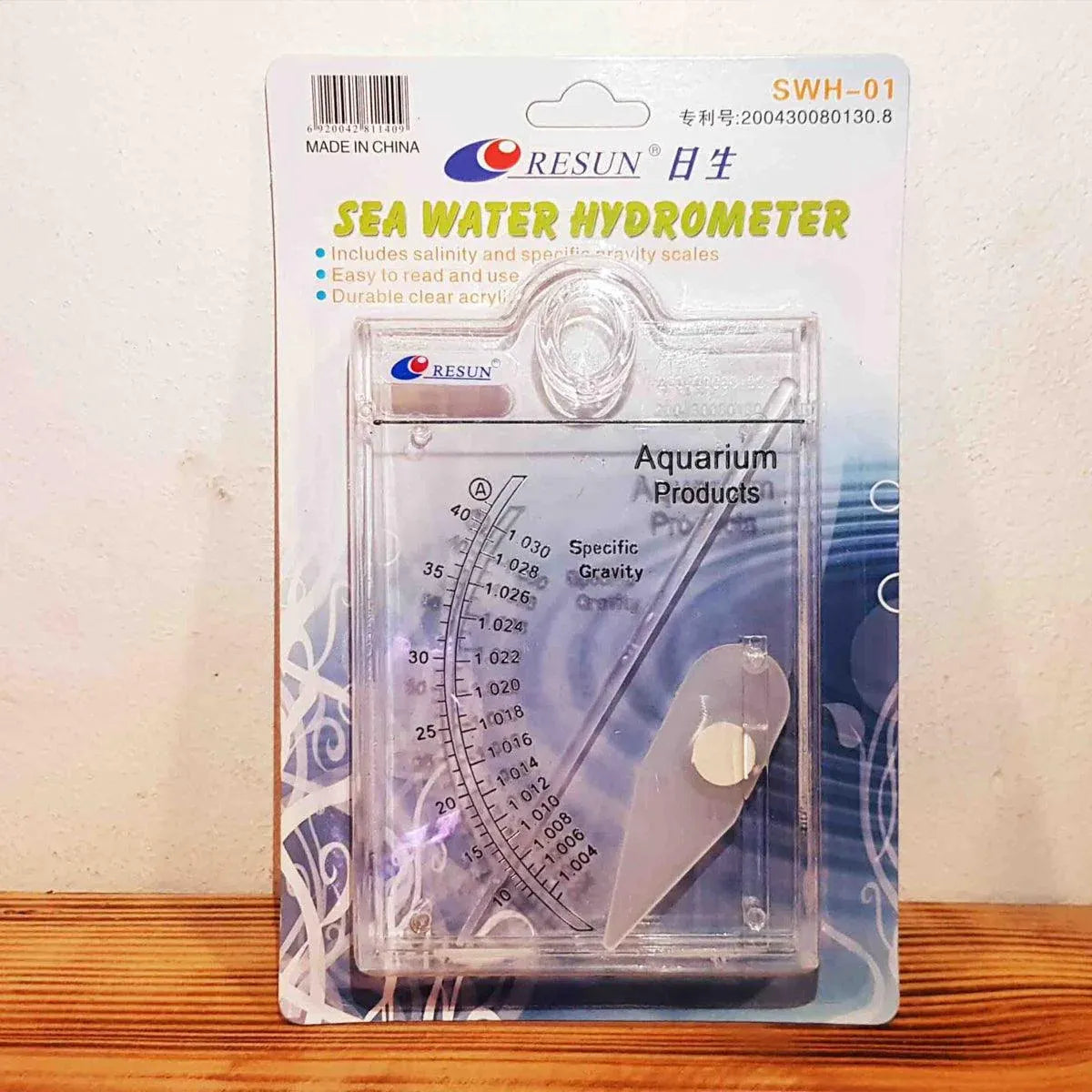 Seafood Fish Tank Seawater Hydrometer Salinometer Salinity Tester for Aquarium V528-SALINOMETER-909660