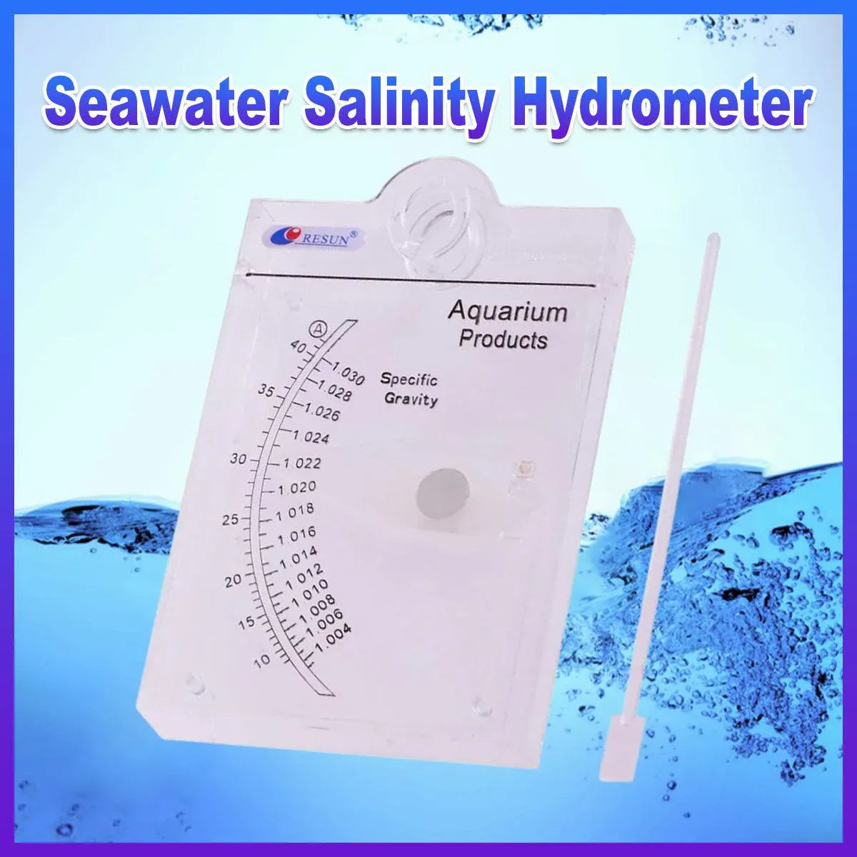 Seafood Fish Tank Seawater Hydrometer Salinometer Salinity Tester for Aquarium V528-SALINOMETER-909660