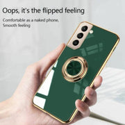 Black Shockproof Ring Holder Case Cover for Samsung S22 Ultra Plus Note 20 - Samsung Galaxy Note20 V528-SAMSUNG-BLACK-NOTE20-53766