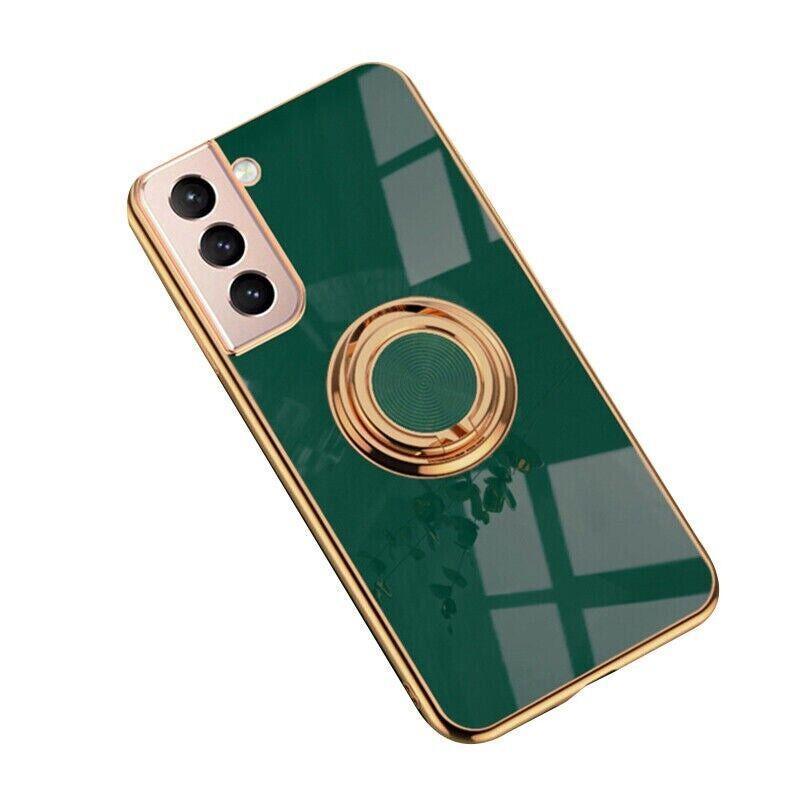 Dark Green Shockproof Ring Holder Case Cover for Samsung S22 Ultra S22 Plus Note 20 - Samsung Galaxy A53 V528-SAMSUNG-GREEN-A53-45985