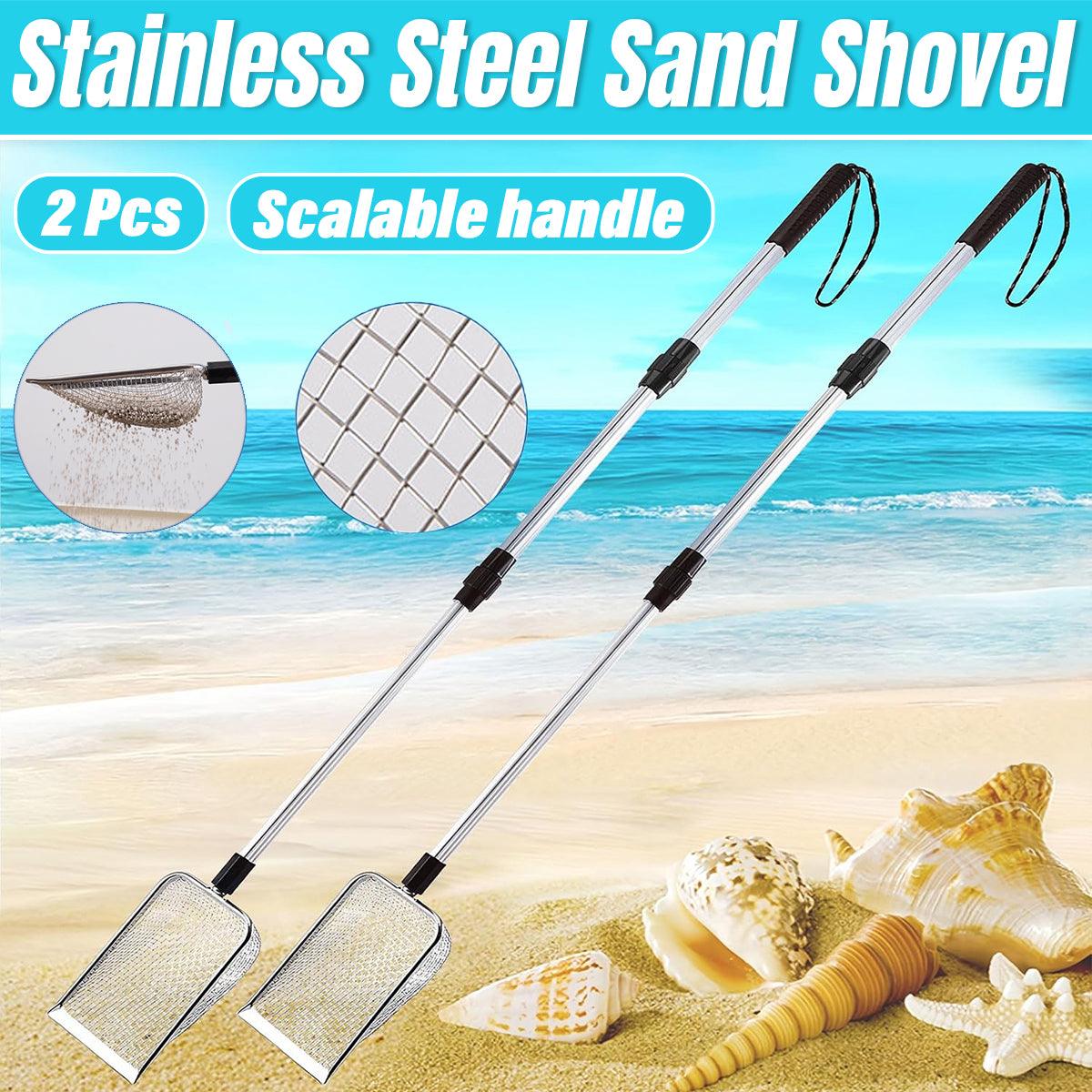 2pcs Long Handle Pet Litter Scoop Climbing Chicken Beach Scoop for Cats Dogs V528-SAND-SCOOP-2PC-3-5-5-255041