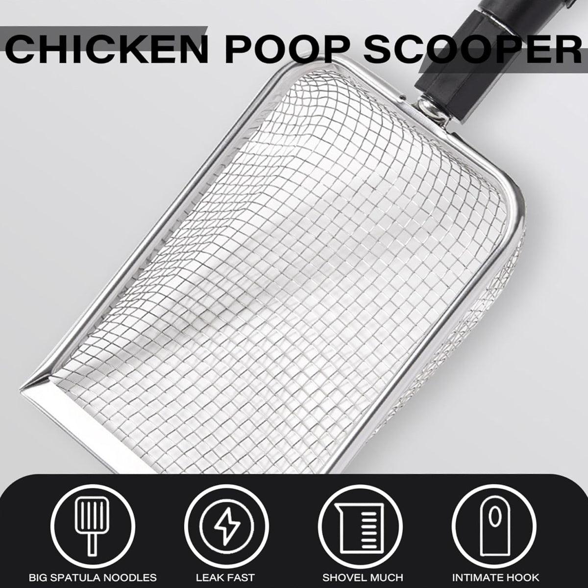 2pcs Long Handle Pet Litter Scoop Climbing Chicken Beach Scoop for Cats Dogs V528-SAND-SCOOP-2PC-3-5-5-255041