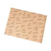 100pcs Sandwich Wrappers Oil Blotting Coated Paper Air Fryer Baking Parchment - Newspaper + Lemon Bear (Mixed) V528-SANDWICH-PAPER-100PCS-BZXX-522668