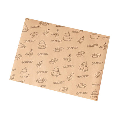 100pcs Sandwich Wrappers Oil Blotting Coated Paper Air Fryer Baking Parchment - Pink Strawberry V528-SANDWICH-PAPER-100PCS-FSCM-925442