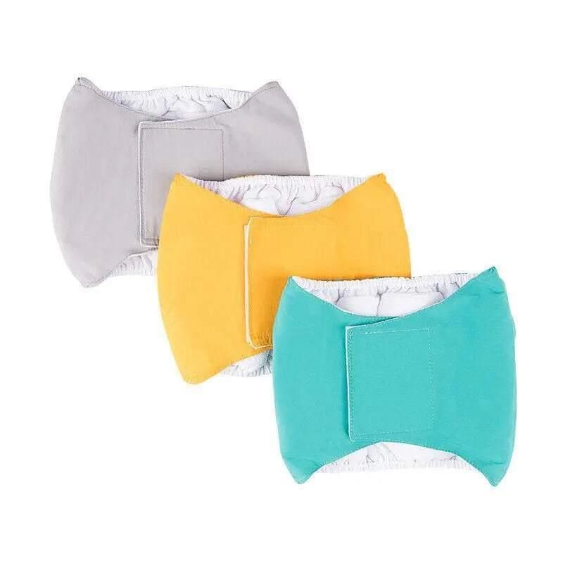 S Male Dog Puppy Nappy Diaper Belly Wrap Band Sanitary Pants Underpants - Grey V528-SANITARYPANTS-GREY-S-81464