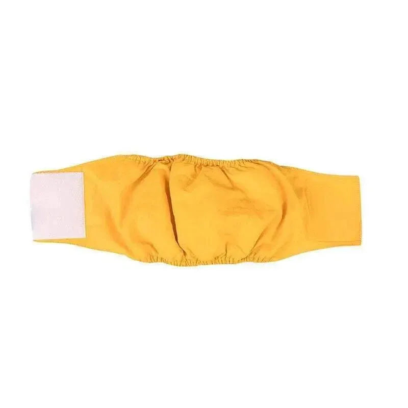 S Male Dog Puppy Nappy Diaper Belly Wrap Band Sanitary Pants Underpants - Yellow V528-SANITARYPANTS-YELLOW-S-55231