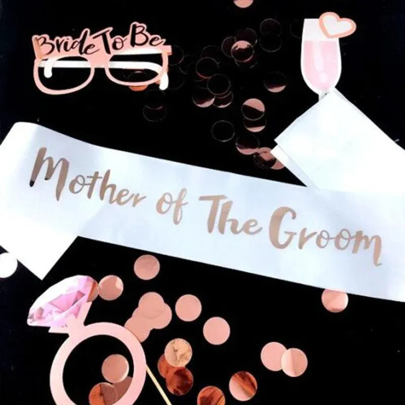 Bridal Party Sash Rose Gold Bride Bridesmaid Maid Honour Mother Hens Night Wear - Bride To Be V528-SASH-BRIDETOBE-757571
