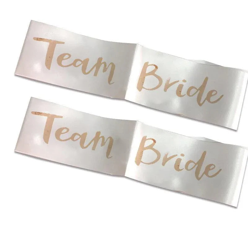 Bridal Party Sash Rose Gold Bride Bridesmaid Maid Honour Mother Hens Night Wear - Bride To Be V528-SASH-BRIDETOBE-757571