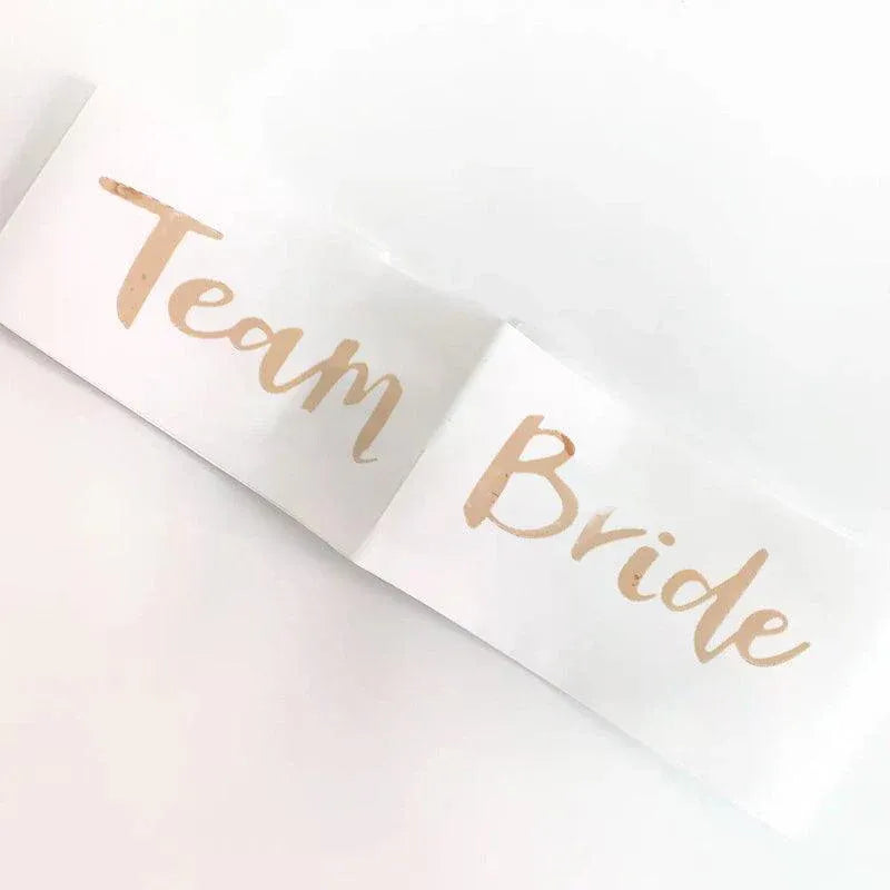 Bridal Party Sash Rose Gold Bride Bridesmaid Maid Honour Mother Hens Night Wear - Bride To Be V528-SASH-BRIDETOBE-757571