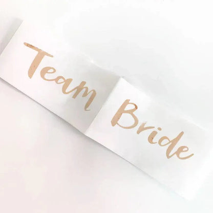 Bridal Party Sash Rose Gold Bride Bridesmaid Maid Honour Mother Hens Night Wear - Bride To Be V528-SASH-BRIDETOBE-757571