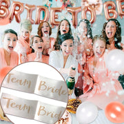 Bridal Party Sash Rose Gold Bride Bridesmaid Maid Honour Mother Hens Night Wear - Bride To Be V528-SASH-BRIDETOBE-757571