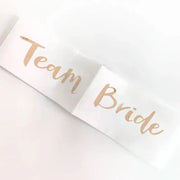 Bridal Party Sash Rose Gold Bride Bridesmaid Maid Honour Mother Hens Night Wear - Mother Of The Bride V528-SASH-MOTHEROFTHEBRIDE-285919
