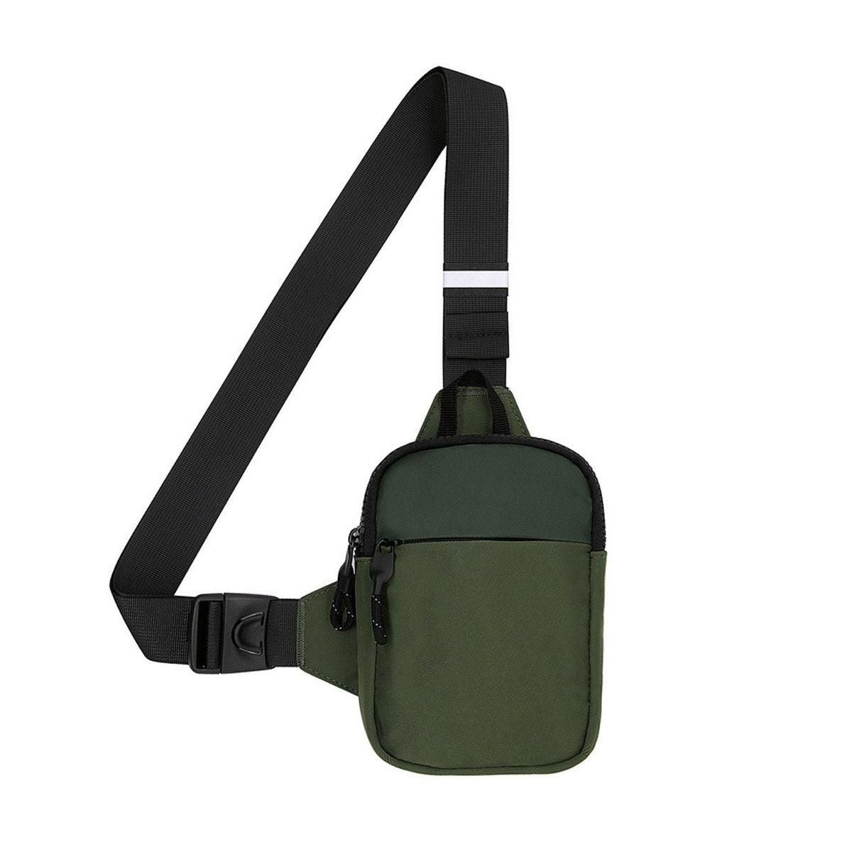 Sports Chest Bag Crossbody Backpack Mini Fashion Satchel for Outdoor Travel - Army Green V528-SATCHEL-ARMY-GREEN-483157