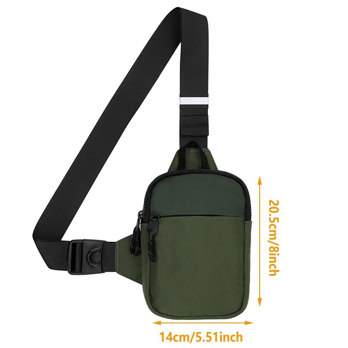 Sports Chest Bag Crossbody Backpack Mini Fashion Satchel for Outdoor Travel - Army Green V528-SATCHEL-ARMY-GREEN-483157