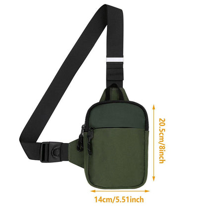 Sports Chest Bag Crossbody Backpack Mini Fashion Satchel for Outdoor Travel - Dark Blue V528-SATCHEL-DARK-BLUE-621587