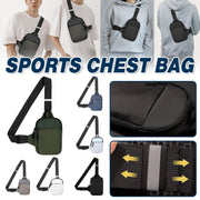 Sports Chest Bag Crossbody Backpack Mini Fashion Satchel for Outdoor Travel - Grey V528-SATCHEL-GREY-262310
