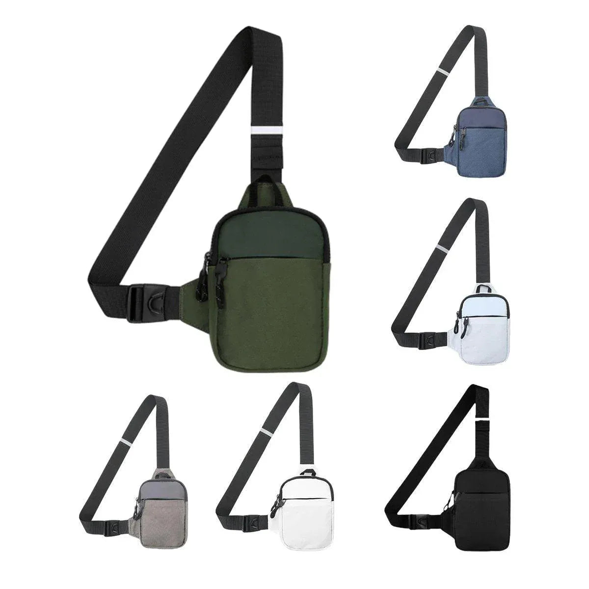 Sports Chest Bag Crossbody Backpack Mini Fashion Satchel for Outdoor Travel - Grey V528-SATCHEL-GREY-262310