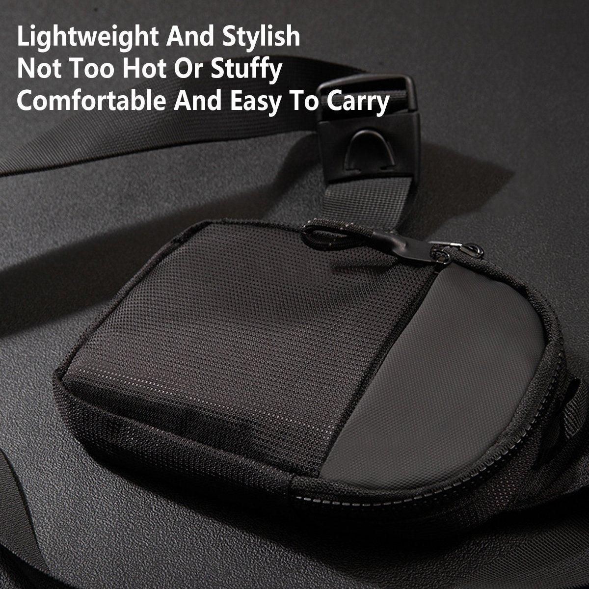 Sports Chest Bag Crossbody Backpack Mini Fashion Satchel for Outdoor Travel - Grey V528-SATCHEL-GREY-262310