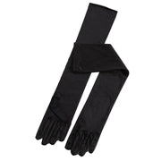 Elegant Long Satin Opera Gloves for Prom Party Wedding Costume or Formal Dress - Brown V528-SATINEVENINGGLOVES-MAROON-332878