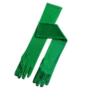 Elegant Long Satin Opera Gloves for Prom Party Wedding Costume or Formal Dress - Red V528-SATINEVENINGGLOVES-RED-230787