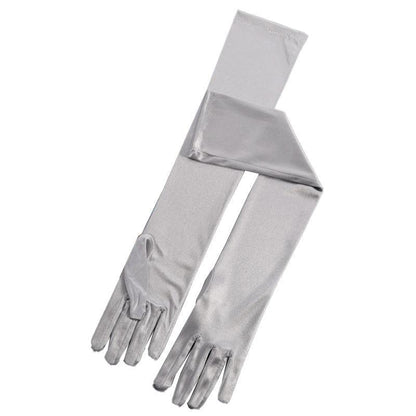 Elegant Long Satin Opera Gloves for Prom Party Wedding Costume or Formal Dress - Light Blue V528-SATINGLOVES-MISTGREEN-171610