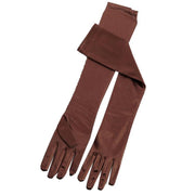 Elegant Long Satin Opera Gloves for Prom Party Wedding Costume or Formal Dress - Light Blue V528-SATINGLOVES-MISTGREEN-171610