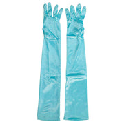 Elegant Long Satin Opera Gloves for Prom Party Wedding Costume or Formal Dress - Light Blue V528-SATINGLOVES-MISTGREEN-171610
