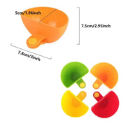 8PCS Plastic Salad Dressing Box Set Double Clip Bowl Snack Container with Spoon V528-SAUCE-DISH-8PCS-132854