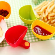 8PCS Plastic Salad Dressing Box Set Double Clip Bowl Snack Container with Spoon V528-SAUCE-DISH-8PCS-132854