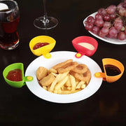 8PCS Plastic Salad Dressing Box Set Double Clip Bowl Snack Container with Spoon V528-SAUCE-DISH-8PCS-132854
