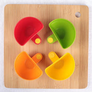 8PCS Plastic Salad Dressing Box Set Double Clip Bowl Snack Container with Spoon V528-SAUCE-DISH-8PCS-132854
