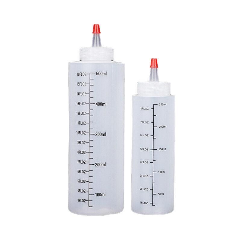Squeeze Condiment Dispenser Bottles 250ml 500ml Sauce Craft Use Set of 6 - 250ML V528-SAUCEBOTTLE-250ML-6PCS-165288