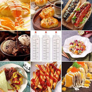 Squeeze Condiment Dispenser Bottles 250ml 500ml Sauce Craft Use Set of 6 - 250ML V528-SAUCEBOTTLE-250ML-6PCS-165288