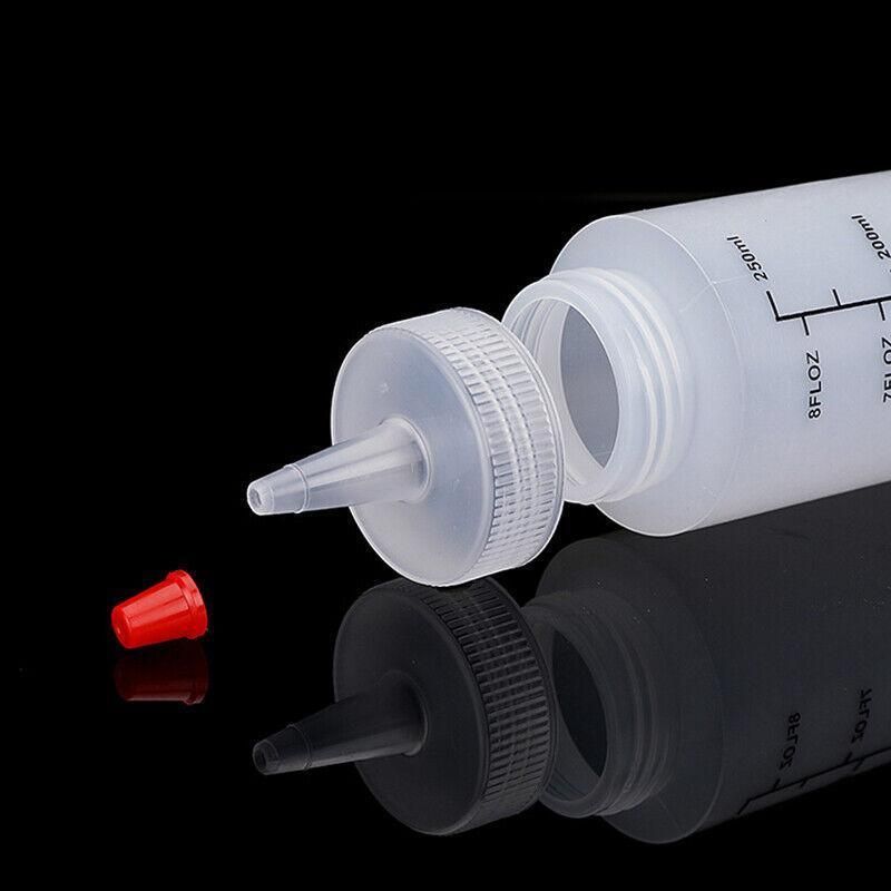 Squeeze Condiment Dispenser Bottles 250ml 500ml Sauce Craft Use Set of 6 - 250ML V528-SAUCEBOTTLE-250ML-6PCS-165288