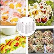 Squeeze Condiment Dispenser Bottles 250ml 500ml Sauce Craft Use Set of 6 - 250ML V528-SAUCEBOTTLE-250ML-6PCS-165288