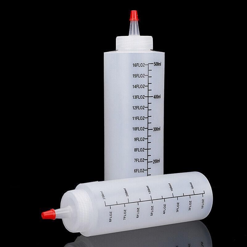 Squeeze Condiment Dispenser Bottles 250ml 500ml Sauce Craft Use Set of 6 - 250ML V528-SAUCEBOTTLE-250ML-6PCS-165288
