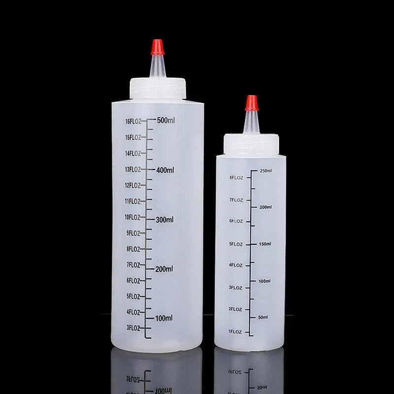 Squeeze Condiment Dispenser Bottles 250ml 500ml Sauce Craft Use Set of 6 - 250ML V528-SAUCEBOTTLE-250ML-6PCS-165288
