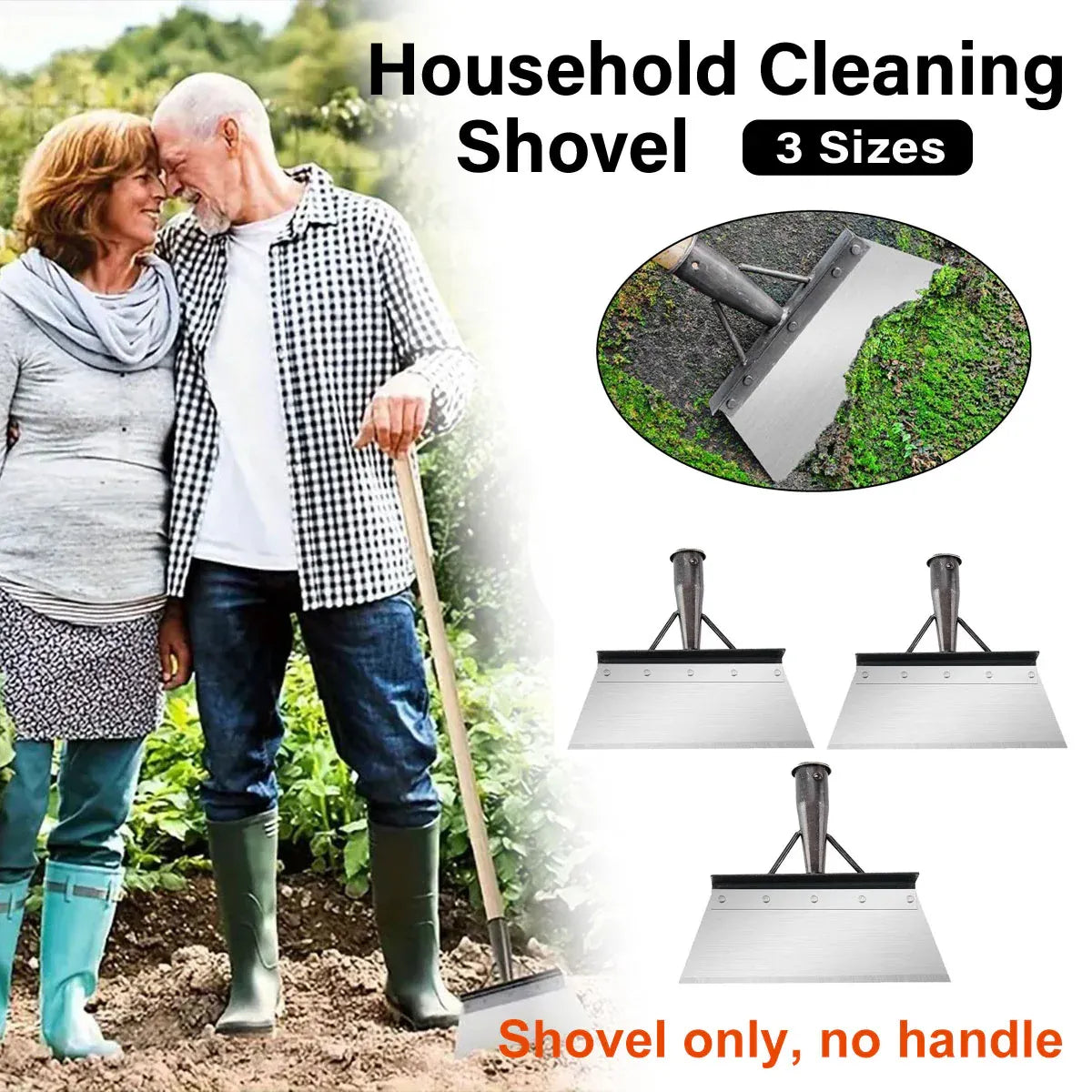 Outdoor Garden Cleaning Shovel Farm Agriculture Planting Shovel Weeding Tool - L V528-SAW-BLADE-L-258758